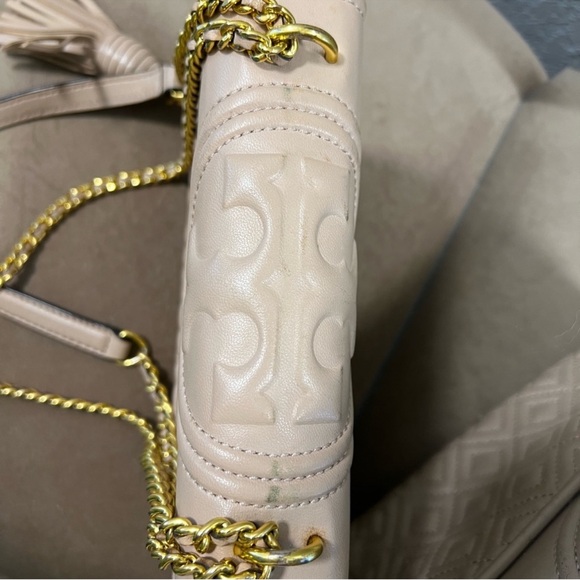 Tory Burch Fleming Convertible Shoulder Bag Shell Pink Quilted Leather - Picture 7 of 10